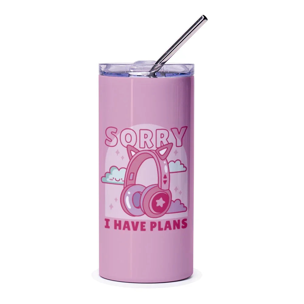 Sorry I Have Plans Headphones Tumbler product type