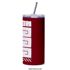 Stylish Red Tumbler with Straw Tumbler product type