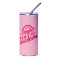 Best Mama Pink Tumbler with Straw product