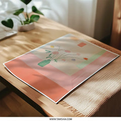 Floral Still Life Photographic Print, Vase Art Print, Flower Bouquet Photography, Botanical Wall Art, Home Decor, Modern Art - Tawshia