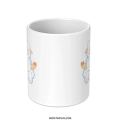 Adorable Cartoon Cloud Design on White Mug product