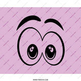 Cartoon Eyes Mouse Pad, Funny Eyes, Cute Mousepad, Star Eyes, Fun Office Decor, Gift for Her, Gift for Him, Playful Desk Accessory - Tawshia