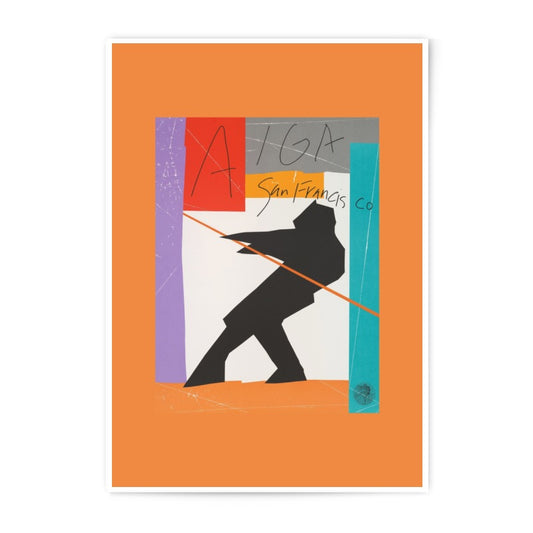AIGA San Francisco, Photographic Print, Abstract Design Art, Silhouette Artwork, Colorful Wall Decor, Modern Home Decor - Tawshia