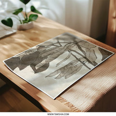 Catalpa Bean Photographic Print, Botanical Wall Art, Sepia Tone Decor, Elegant Nature Print, Home Decor, Wall Decor, Catalpa Tree Art - Tawshia