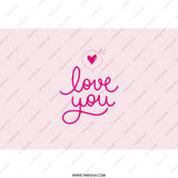 Love You Tumbler, Valentines Day Gift, Gift for Her, Heart Tumbler, Cute Tumbler, Pink Tumbler, Tumbler with Straw - Tawshia