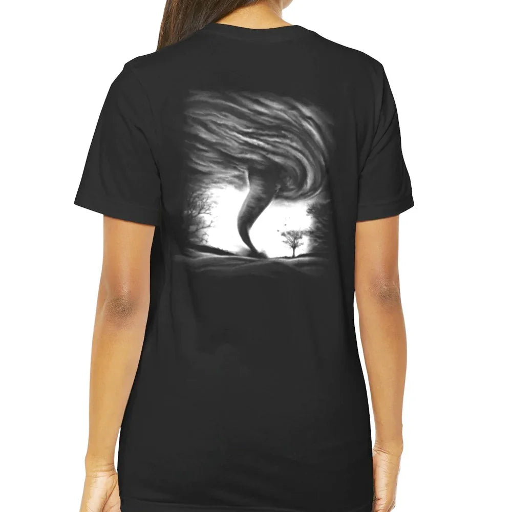Tornado Swirl Back Print Women's T-Shirt product type