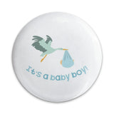 Its a Baby Boy Pinback Button, Stork Pin, New Baby Gift, Baby Shower Favors, Cute Pinback Button, Newborn Present, Party Favors - Tawshia