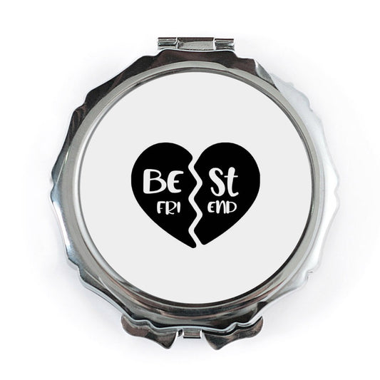 Best Friend Pocket Mirror, Friendship Gift, Besties Compact Mirror, Soul Sister Present, Gift for Her, BFF Keepsake, Cute Pocket Mirror - Tawshia