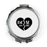 Best Friend Pocket Mirror, Friendship Gift, Besties Compact Mirror, Soul Sister Present, Gift for Her, BFF Keepsake, Cute Pocket Mirror - Tawshia