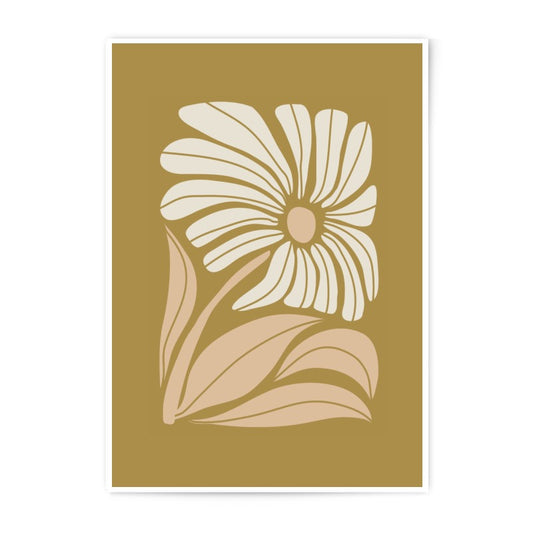 Abstract Floral Photographic Print, Daisy Art Print, Minimalist Flower Print, Botanical Wall Art, Modern Home Decor - Tawshia