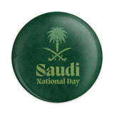 Saudi National Day Pinback Button, Kingdom of Saudi Arabia Souvenir, National Day Gift, Saudi Arabia Flag Pin - Tawshia
