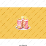 Cake Tumbler, Lemon Cake Art Tumbler, Birthday Gift Tumbler, Dessert Lover Tumbler, Stylish Drinkware, Cute Tumbler, Drink Tumbler - Tawshia