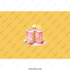 Cake Tumbler, Lemon Cake Art Tumbler, Birthday Gift Tumbler, Dessert Lover Tumbler, Stylish Drinkware, Cute Tumbler, Drink Tumbler - Tawshia