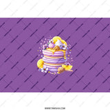Pancake Tumbler, Purple Tumbler, Food Lover Gift, Dessert Tumbler, Sweet Treat, Unique Drinkware, Drinkware, Gift Ideas - Tawshia