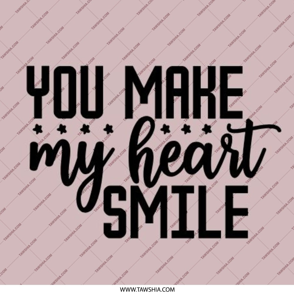 You Make My Heart Smile Pinback Button, Cute Pinback Buttons, Gift for Her, Valentine Gift Pin, Best Friend Pinback Button - Tawshia