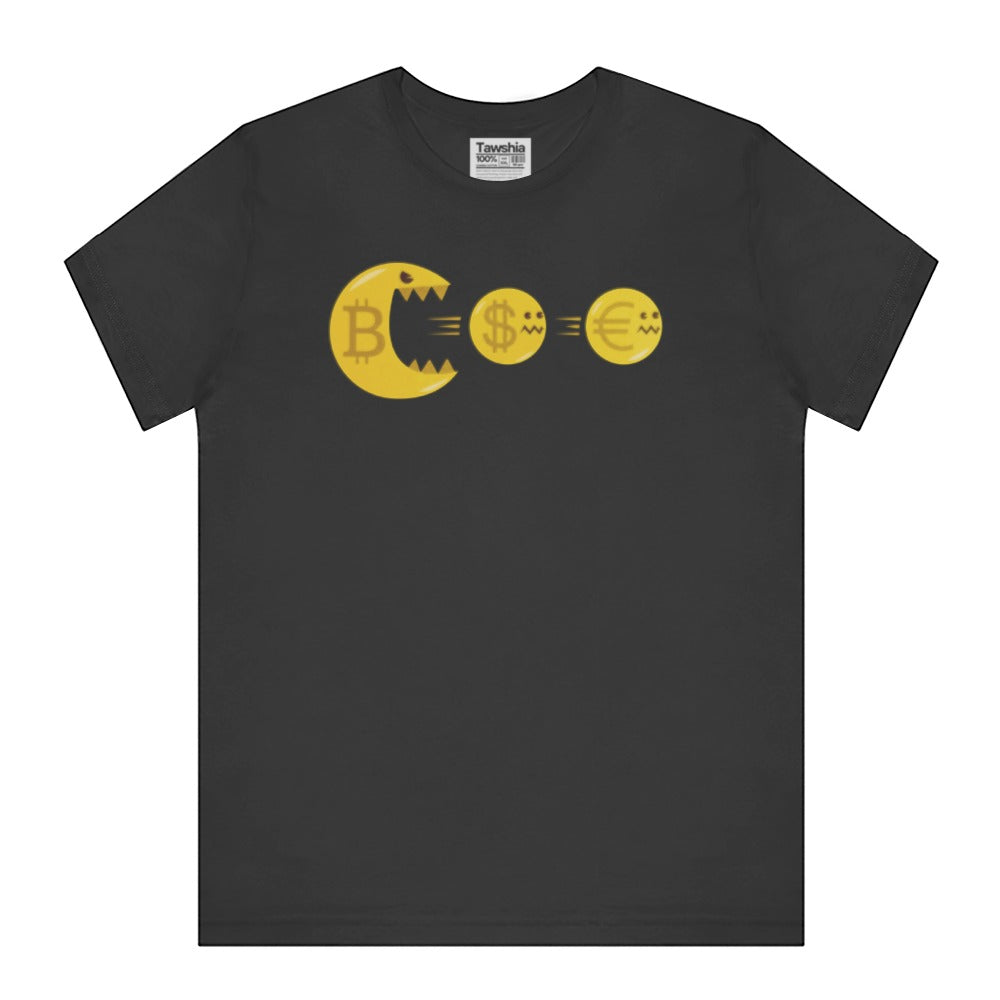 Cryptocurrency Symbols Design Black T-Shirt product type