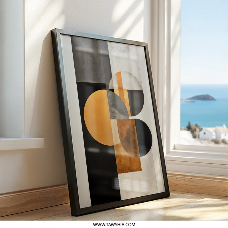 Modern Abstract Wall Art, Geometric Print, Circle Art, Minimalist Art Print, Contemporary Art, Home Decor, Office Wall Art - Tawshia
