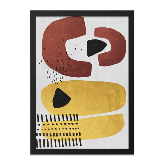 Abstract Shapes Wall Art, Geometric Print, Modern Art Decor, Minimalist Artwork, Contemporary Wall Decor, Living Room Art, Office Art - Tawshia