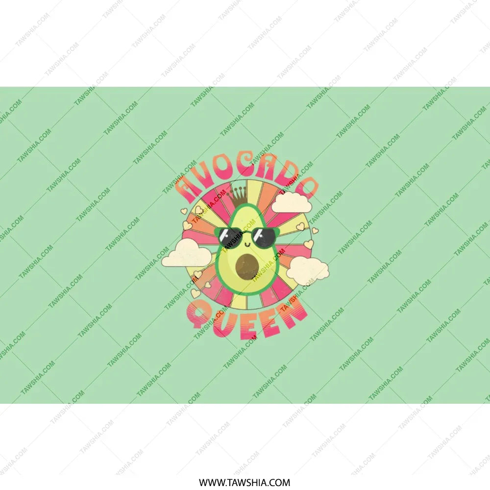 Avocado Queen Colorful Graphic Illustration product