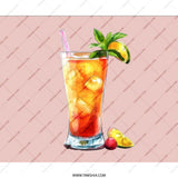 Tropical Drink Mouse Pad, Cocktail Art Mousepad, Beverage Lover Gift, Summer Vibes, Cool Desk Accessory, Unique Office Decor - Tawshia