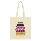 Book Lover Tote Bag, Good Book Friend Forever, Reading Tote, Bookish Gift, Teacher Tote, Librarian Gift, Book Club Tote, Bookworm Tote - Tawshia