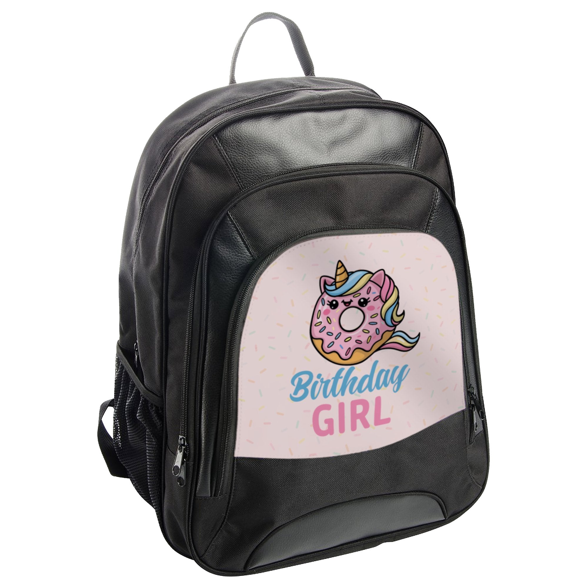 Birthday Girl Unicorn Donut Print Backpack product