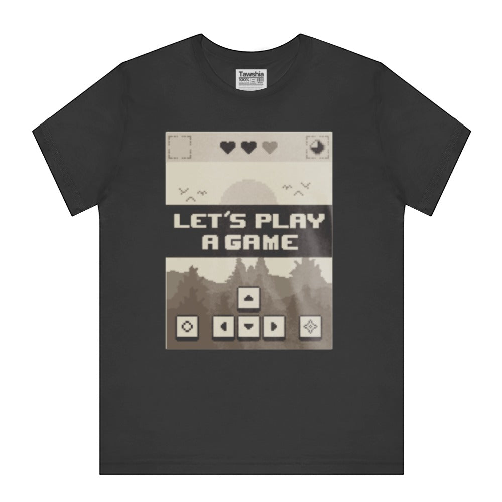 Retro Gaming Let's Play a Game Themed T-shirt Product