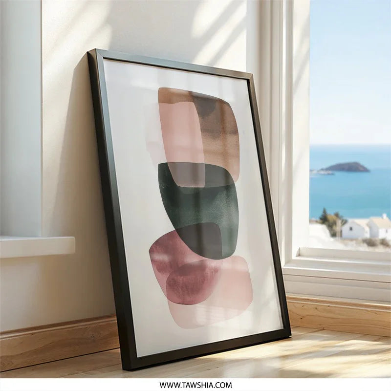 Abstract Shapes Wall Art, Modern Art Print, Geometric Art, Contemporary Art, Home Decor, Living Room Art, Trending Wall Decor - Tawshia