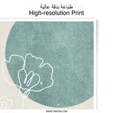Minimalist Floral Photographic Print, Abstract Flower Line Art, Botanical Wall Decor, Modern Art Print, Neutral Tone Art, Home Decor - Tawshia