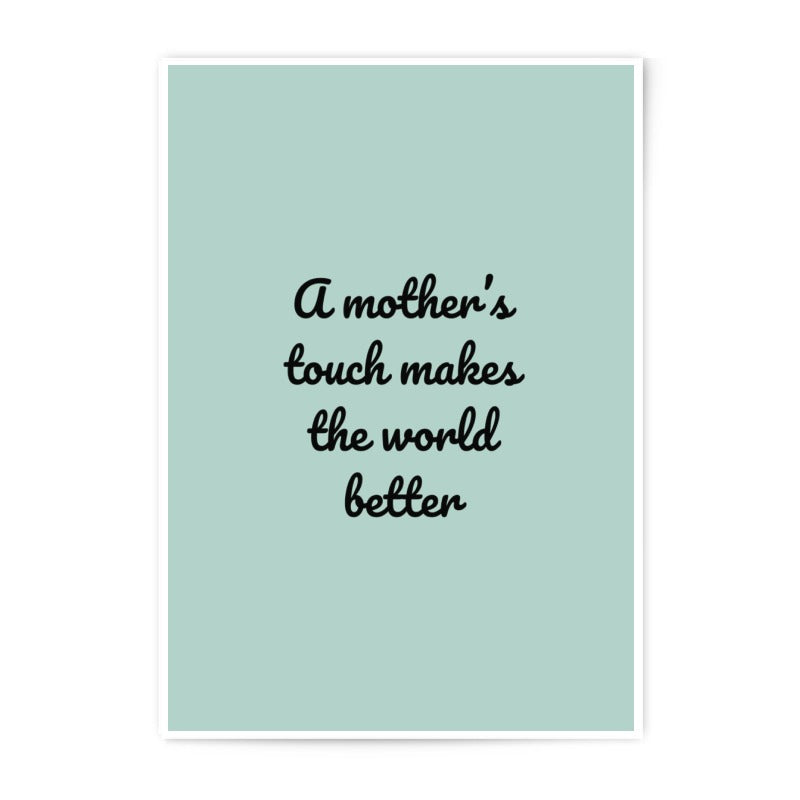 Mother's Touch Photographic Prints, Mom Gift Idea, Family Decor, Sentimental Art, Motherhood Wall Art, Inspirational Print - Tawshia