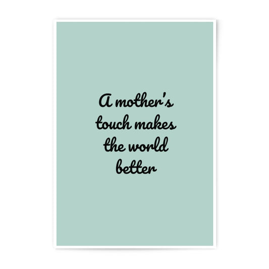 Mother's Touch Photographic Prints, Mom Gift Idea, Family Decor, Sentimental Art, Motherhood Wall Art, Inspirational Print - Tawshia