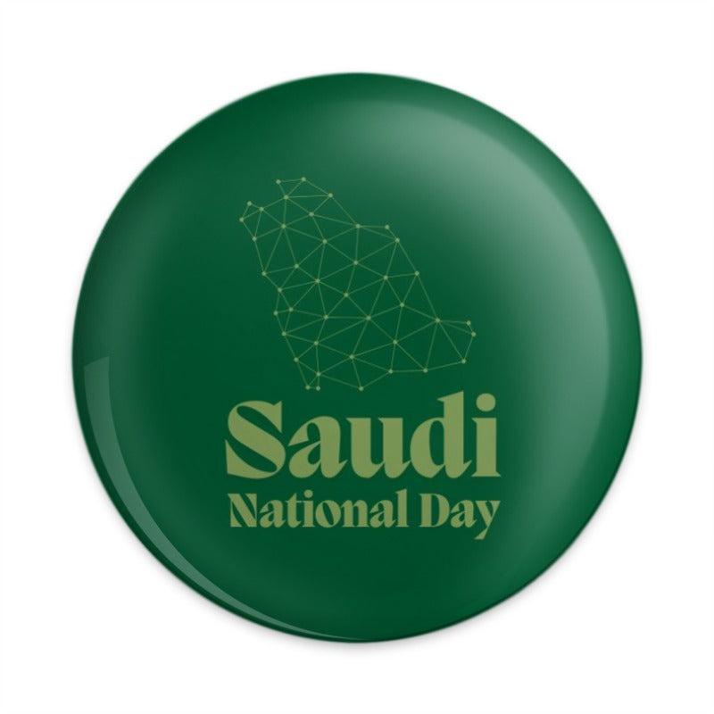 Saudi National Day Pinback Button, KSA Map, Saudi Arabia Souvenir, Saudi Pride, Gift for Saudi, Saudi National Day Celebration - Tawshia