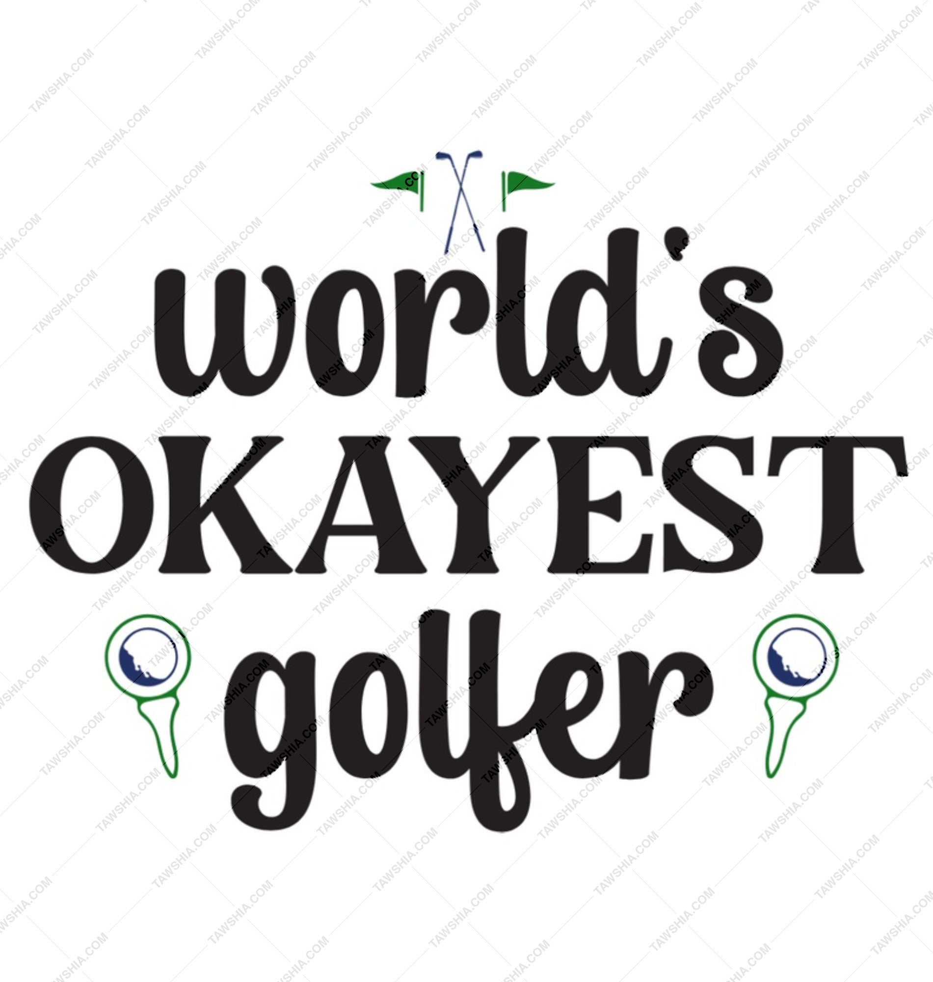 Funny Golfer Mug, Worlds Okayest Golfer Coffee Mug, Golf Lover Gift, Golf Player Mug, Golfing Mug, Golf Gift, Coffee Mug for Golfers - Tawshia