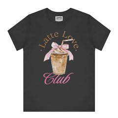 Latte Love Club Design T-Shirt Unique Product Type