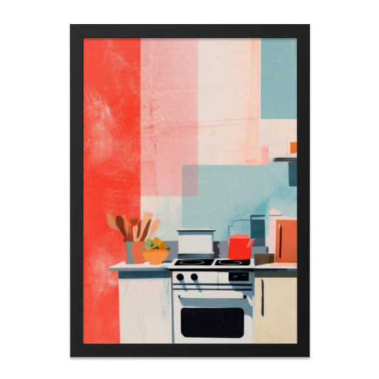 Abstract Kitchen Wall Art, Modern Home Decor, Colorful Kitchen Print, Contemporary Art Print, Kitchen Illustration (131 characters) - Tawshia