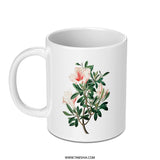 Azalea Flower Mug, Floral Coffee Mug, Vintage Botanical Art Mug, Garden Lover Gift, Tea Cup, Plant Mug, Flower Mug, Unique Gifts - Tawshia