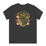 Dartboard in Flames Graphic Print T-Shirt product type