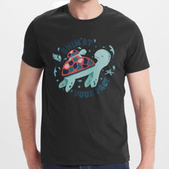Swim At Your Pace Turtle Graphic T-Shirt product type