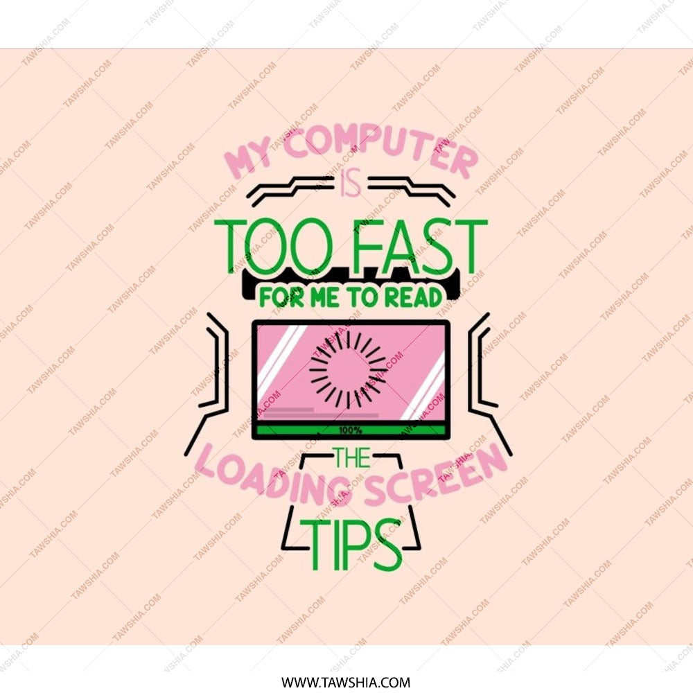 Too Fast Computer Backpack, Funny Programmer Gift, Coder BackPack, Geeky BackPack, Loading Screen BackPack, Gamer BackPack, Techie Gift - Tawshia