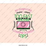Too Fast Computer Backpack, Funny Programmer Gift, Coder BackPack, Geeky BackPack, Loading Screen BackPack, Gamer BackPack, Techie Gift - Tawshia