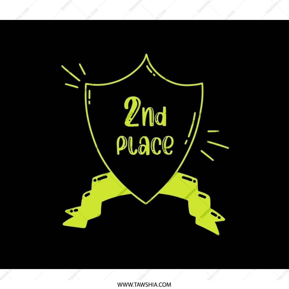 2nd Place Shield BackPack, Achievement BackPack, Competition Award BackPack, Second Place Prize BackPack, Sport Award BackPack - Tawshia