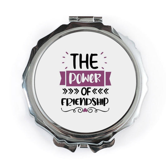 Friendship Pocket Mirror, Power of Friendship, Best Friend Gift, Cute Compact Mirror, Gift for Friend, Travel Mirror, Makeup Mirror - Tawshia