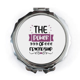 Friendship Pocket Mirror, Power of Friendship, Best Friend Gift, Cute Compact Mirror, Gift for Friend, Travel Mirror, Makeup Mirror - Tawshia