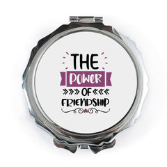Friendship Pocket Mirror, Power of Friendship, Best Friend Gift, Cute Compact Mirror, Gift for Friend, Travel Mirror, Makeup Mirror - Tawshia
