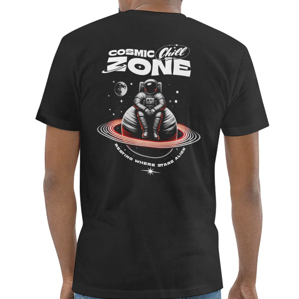 Cosmic Chill Zone Astronaut Design T-shirt product type
