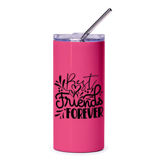 Best Friends Forever Tumbler, Friendship Gift, BFF Tumbler, Gift for Friend, Custom Tumbler, Personalized Tumbler, Pink Tumbler - Tawshia