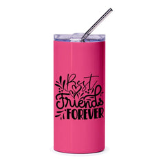 Best Friends Forever Tumbler, Friendship Gift, BFF Tumbler, Gift for Friend, Custom Tumbler, Personalized Tumbler, Pink Tumbler - Tawshia