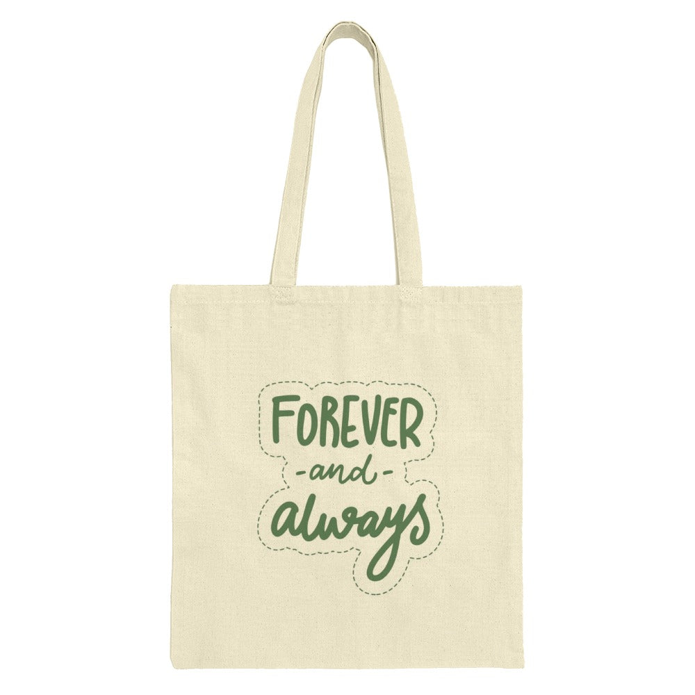 Forever and Always Tote Bag, Romantic Gift, Wedding Favors, Anniversary Present, Couple Gift, Everyday Carry Bag, Cute Shopping Bag - Tawshia