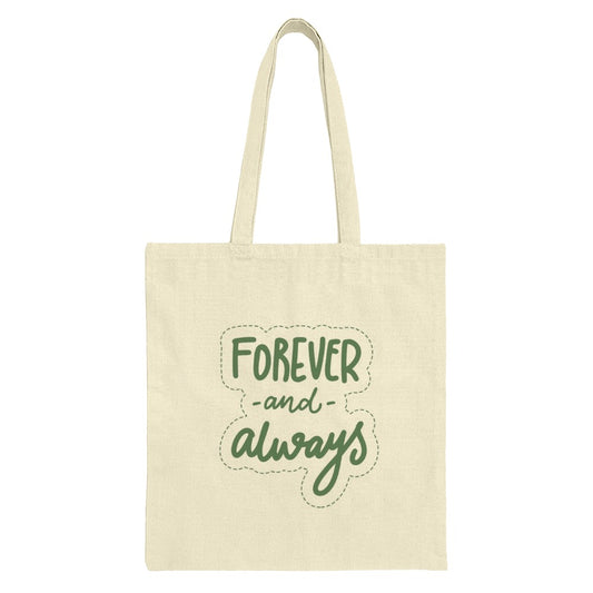 Forever and Always Tote Bag, Romantic Gift, Wedding Favors, Anniversary Present, Couple Gift, Everyday Carry Bag, Cute Shopping Bag - Tawshia