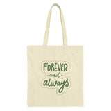 Forever and Always Tote Bag, Romantic Gift, Wedding Favors, Anniversary Present, Couple Gift, Everyday Carry Bag, Cute Shopping Bag - Tawshia